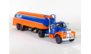 Mack B61T + полуприцеп цистерна, Gulf, 1953-1966 - Altaya тягачи мира - 1:43, масштабная модель, scale43