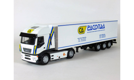 Iveco Stralis + полуприцеп фургон рефрижератор, 2002 - Altaya тягачи мира - 1:43, масштабная модель, scale43