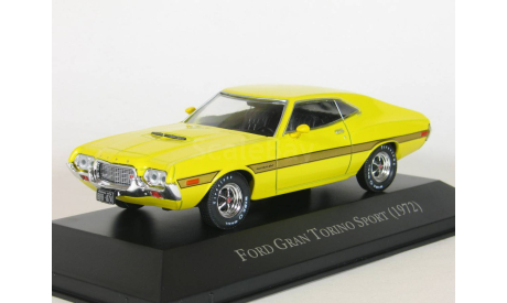 Ford Gran Torino Sport, yellow, 1972 - Altaya American Cars - 1:43, масштабная модель, scale43