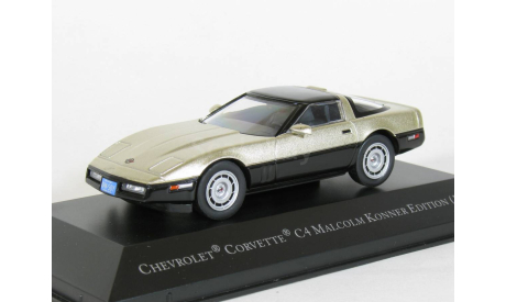 Chevrolet Corvette C4 Malcolm Konner Edition, silver met.-black, 1986 - Altaya American Cars - 1:43, масштабная модель, scale43