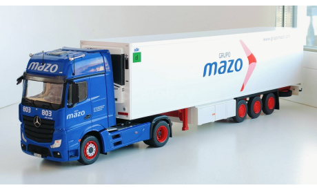 Mercedes-Benz Actros MP4 + полуприцеп фургон рефрижератор, 2017 - SALVAT - 1:43, масштабная модель, scale43