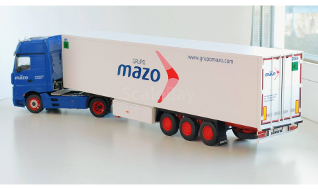 Mercedes-Benz Actros MP4 + полуприцеп фургон рефрижератор, 2017 - SALVAT - 1:43, масштабная модель, scale43