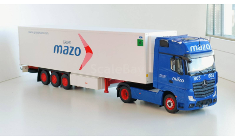 Mercedes-Benz Actros MP4 + полуприцеп фургон рефрижератор, 2017 - SALVAT - 1:43, масштабная модель, scale43