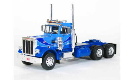 Peterbilt 359 6x4 + полуприцеп лесовоз с бревнами, 1980 - Altaya American Truck - 1:43, масштабная модель, 1/43