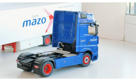 Mercedes-Benz Actros MP4 + полуприцеп фургон рефрижератор, 2017 - SALVAT - 1:43, масштабная модель, scale43
