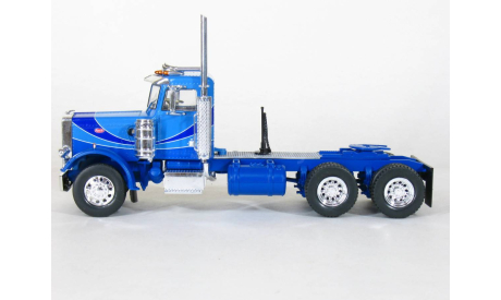 Peterbilt 359 6x4 + полуприцеп лесовоз с бревнами, 1980 - Altaya American Truck - 1:43, масштабная модель, 1/43