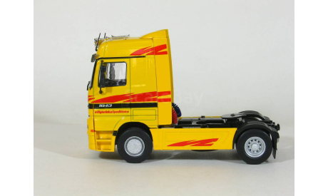 Mercedes-Benz Actros 1843 MK I + полуприцеп фургон рефрижератор, Pedigree, yellow, 1996-2002 - Altaya тягачи мира - 1:43, масштабная модель, scale43