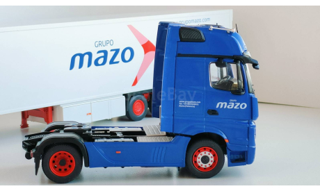 Mercedes-Benz Actros MP4 + полуприцеп фургон рефрижератор, 2017 - SALVAT - 1:43, масштабная модель, scale43