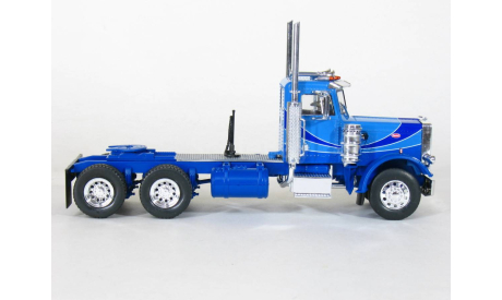Peterbilt 359 6x4 + полуприцеп лесовоз с бревнами, 1980 - Altaya American Truck - 1:43, масштабная модель, 1/43