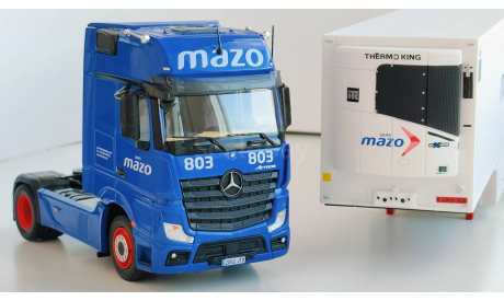 Mercedes-Benz Actros MP4 + полуприцеп фургон рефрижератор, 2017 - SALVAT - 1:43, масштабная модель, scale43