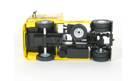 Mercedes-Benz Actros 1843 MK I + полуприцеп фургон рефрижератор, Pedigree, yellow, 1996-2002 - Altaya тягачи мира - 1:43, масштабная модель, scale43
