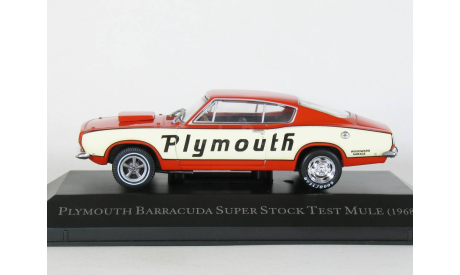 Plymouth Barracuda Неmi 426 Fastback Suреr Stосk Теst Мulе, 1968 - Altaya American Cars - 1:43, масштабная модель, scale43