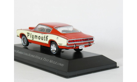 Plymouth Barracuda Неmi 426 Fastback Suреr Stосk Теst Мulе, 1968 - Altaya American Cars - 1:43, масштабная модель, scale43