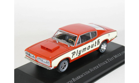 Plymouth Barracuda Неmi 426 Fastback Suреr Stосk Теst Мulе, 1968 - Altaya American Cars - 1:43, масштабная модель, scale43