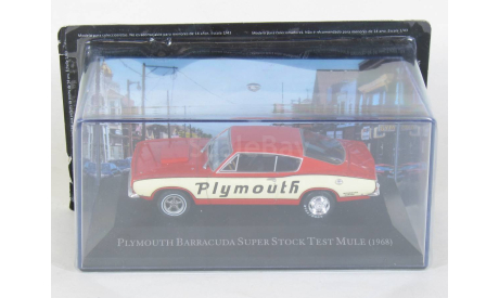 Plymouth Barracuda Неmi 426 Fastback Suреr Stосk Теst Мulе, 1968 - Altaya American Cars - 1:43, масштабная модель, scale43