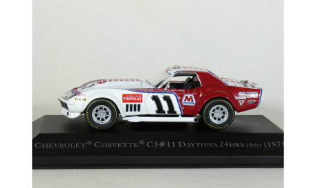 Chevrolet Corvette C3, Daytona 24Hrs, №11, Tony DeLorenzo-Don Yenko, 1971 - Altaya American Cars - 1:43, масштабная модель, scale43