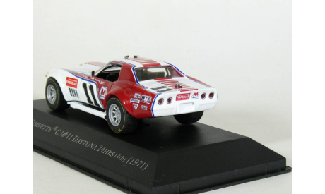 Chevrolet Corvette C3, Daytona 24Hrs, №11, Tony DeLorenzo-Don Yenko, 1971 - Altaya American Cars - 1:43, масштабная модель, scale43