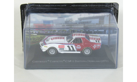 Chevrolet Corvette C3, Daytona 24Hrs, №11, Tony DeLorenzo-Don Yenko, 1971 - Altaya American Cars - 1:43, масштабная модель, scale43