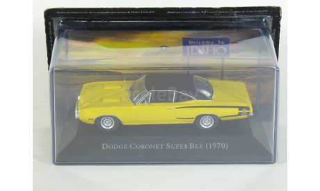Dodge Coronet Super Bee 440, yellow, 1970 - Altaya American Cars - 1:43, масштабная модель, scale43