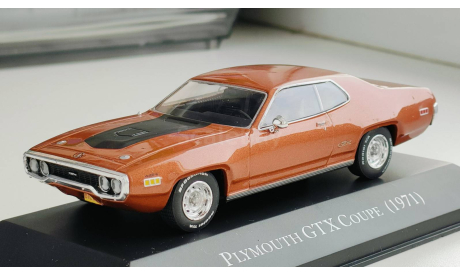 Plymouth GTX 440 +6 Coupe, 1971 - Altaya American Cars - 1:43, масштабная модель, scale43