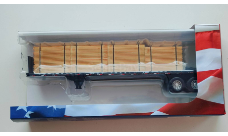 Полуприцеп 2-х осный платформа с досками, 2002 - Altaya American Truck - 1:43, масштабная модель, 1/43, Mack