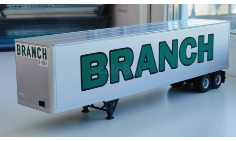 Полуприцеп 2-х осный фургон, BRANCH, 1970 - Altaya American Truck - 1:43, масштабная модель, GMC, scale43