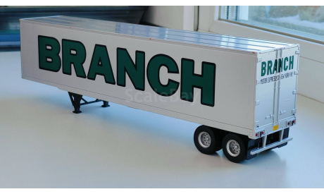 Полуприцеп 2-х осный фургон, BRANCH, 1970 - Altaya American Truck - 1:43, масштабная модель, GMC, scale43
