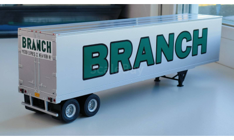 Полуприцеп 2-х осный фургон, BRANCH, 1970 - Altaya American Truck - 1:43, масштабная модель, GMC, scale43