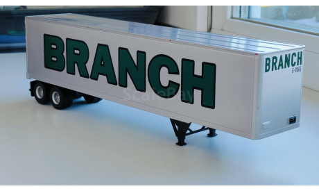 Полуприцеп 2-х осный фургон, BRANCH, 1970 - Altaya American Truck - 1:43, масштабная модель, GMC, scale43