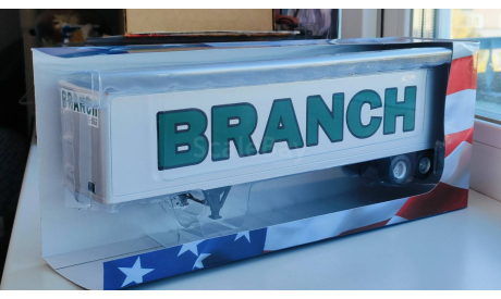 Полуприцеп 2-х осный фургон, BRANCH, 1970 - Altaya American Truck - 1:43, масштабная модель, GMC, scale43