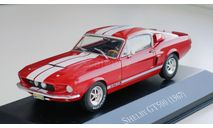 Ford Mustang Shelby GT500, red-white stripes, 1967 - Altaya American Cars - 1:43, масштабная модель, scale43