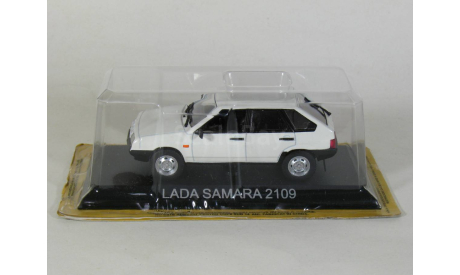 ВАЗ-2109, VAZ-2109 Lada Samara, белая, 1987 - De Agostini - 1:43, масштабная модель, scale43, DeAgostini
