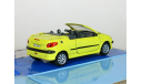 Peugeot 206 CC Open Top, light yellow - Cararama ранняя - 1:43, масштабная модель, scale43, Bauer/Cararama/Hongwell