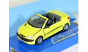 Peugeot 206 CC Open Top, light yellow - Cararama ранняя - 1:43, масштабная модель, scale43, Bauer/Cararama/Hongwell