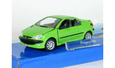 Peugeot 206 CC HardTop, light green - Cararama ранняя - 1:43, масштабная модель, Bauer/Cararama/Hongwell, scale43