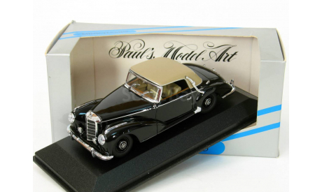 Mercedes 300S (W188) Cabriolet SoftTop, black, 1951-1955 - Minichamps - 1:43, масштабная модель, Mercedes-Benz, scale43