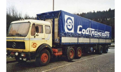 Mercedes-Benz NG 2232 6x4 с полуприцепом Fruehauf Savoyarde, Совтрансавто, 1980 - SSM - 1:43, масштабная модель, scale43, Start Scale Models (SSM)