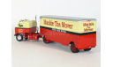 Kenworth 521 Bullnose 4x2 + полуприцеп фургон, Mackie The Mover, 1950 - Altaya тягачи мира - 1:43, масштабная модель, scale43