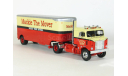 Kenworth 521 Bullnose 4x2 + полуприцеп фургон, Mackie The Mover, 1950 - Altaya тягачи мира - 1:43, масштабная модель, scale43