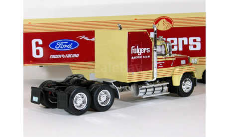 Ford LTL 9000 A 6x4 + полуприцеп фургон джамбо, Folgers, 1976 - Altaya American Truck - 1:43, масштабная модель, scale43