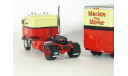 Kenworth 521 Bullnose 4x2 + полуприцеп фургон, Mackie The Mover, 1950 - Altaya тягачи мира - 1:43, масштабная модель, scale43