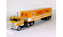 Peterbilt 352 H, 352H 6x4 с п/прицепом фургон, JOHN IVORY, 1979 - Altaya American Truck - 1:43, масштабная модель, scale43