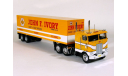 Peterbilt 352 H, 352H 6x4 с п/прицепом фургон, JOHN IVORY, 1979 - Altaya American Truck - 1:43, масштабная модель, scale43