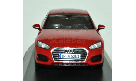 Audi A5 Coupe 2016 Tango Red, масштабная модель, Spark, scale43
