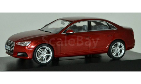 Audi A4 Saloon 2015 Matador Red, масштабная модель, Spark, scale43