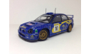 C 1 рубля! Subaru Impreza WRC T. Makinen (AUTOart) 1:43, масштабная модель, 1/43