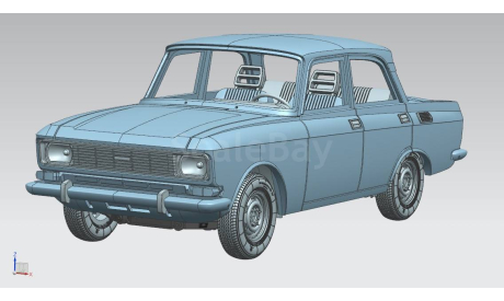 АЗЛК-2140 Москвич обр. 1985 года., масштабная модель, STF, 1:43, 1/43