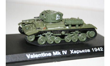 1/72 Валентайн МК-4 Харьков 1942 - Танки Мира №31, масштабные модели бронетехники, арсенал коллекция, 1:72