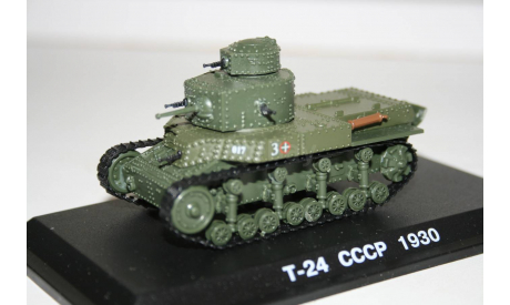 1/72 Т-24 СССР 1930- Танки Мира №33, масштабные модели бронетехники, арсенал коллекция, scale43