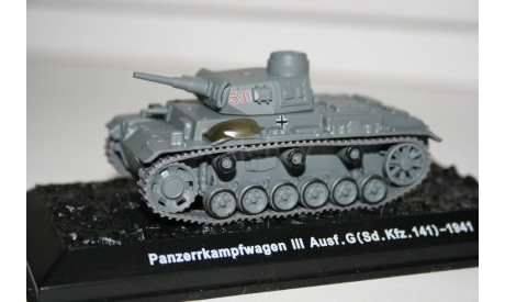 1/72 Pz.Kmpf.3 Ausf.G Германия 1941 - Танки Мира №36, масштабные модели бронетехники, Eaglemoss, scale43